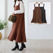 시드마켓 [SidMarket] 울혼방플레어체크원피스 21D107R 빅사이즈 여성의류