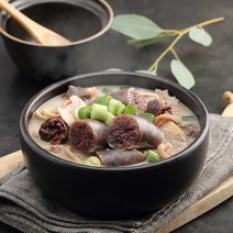 [병천아우내순대] 병천순대국밥세트 8인(육수600g x 4팩+야채순대국밥고기320g x 4, 상세 설명 참조