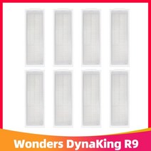 Hepa 필터 메인 사이드 브러시 걸레 교체 불가사의 Dynng R9 원더스 다이나킹 로봇 청소기 예비 부품, 8 헤파 필터