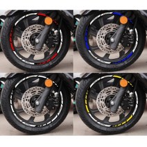 바이커즈 BIKERS 오토바이 바이크 피시엑스 PCX 튜닝 데칼 휠라인 휠테이프 휠스티커, 골드, 1개