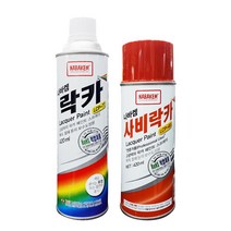 나바캠 페인트 락카 스프레이 420ml, 백색