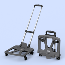 큐폴드 접이식카트 기본형 폴딩 손수레 핸드 캐리어 캠핑 휴대용 4바퀴, 1개