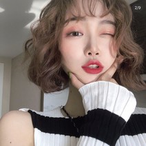 여성 패션 단발펌 데일리 통가발 헤어벤드 체육대회머리띠 똥머리가발 할머니가발 땋기붙임머리 추신수헤어밴드 덧가발 아기삔 항암모자가발 머리망 반가발 골프리본핀 여자단발머리펌 명품머리핀, 단일사이즈, C