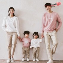 [몽피마피] 하늘이 맨투맨 긴팔 패밀리 21C02/패밀리룩 가족사진의상