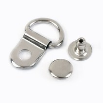 Meetee-9x14mm 금속 구리 D 링 버클 가방 사이드 클립 카라비너 신발 스트랩 체인 후크 하드웨어 액세서리 50 100 세트, [02] 100Sets, [02] Silver