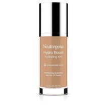 뉴트로지나 Neutrogena Hydro Boost 히알루론산 함유 하이드레이팅 틴트 경량 워터 젤 포뮬라 보습 오일 프리 및 논코메도제닉 리퀴드 파운데이션 메이크업 135 체스트, 1 Fl Oz (Pack of 1), 060 Natural Beige 뉴트로지나