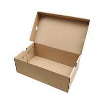 GHSHOP Kraft 종이 신발 보관 상자 입구 통로를 위한 쉬운 회의 신발 조직자, 28cmx16cmx10cm, 갈색