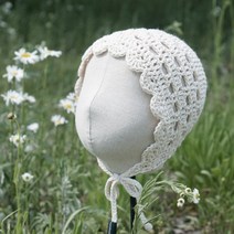 슬로우모먼츠 사계절 데이지 보넷 - 아기보넷 코바늘 보넷 만들기 DIY 키트, 14푸시아, 1개