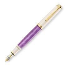 일본발송 펠리칸 M600 바이올렛 화이트B 만년필 볼드 바이올렛/화이트 소버린 M600 흡입식 한정판