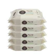 하늘선물 물티슈 리필 100매X5팩