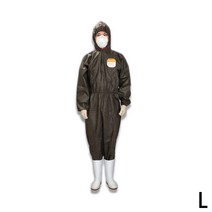 애니세이프 SBW 일회용 방진복 원피스 진회색 L 1P