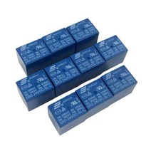 shangren 10pc 미니 전원 릴레이 SRD 24V SPDT 통신 자동 제어 파란색 새 기능, 19.2x15.6x15.8mm, 아크릴, 블루