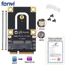WiFi 6E 인텔 AX210 무선 5374Mbps 802.11AX 2.4G/5Ghz/6Ghz BT5.2 WiFi6 AX200 카드 M.2-Win10/11 용 미니 PCI-E 어댑, M.2 To Mini PCIE