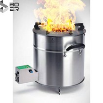 강염버너 두껍게 하다 캠핑 우드 스토브 대형 불멍 화로대