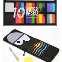 페이스 페인팅 얼굴 페인트 뷰티 메이크업 도구 바디 아트 수성 광대 그림 할로윈 파티 키트 아이 도매, set