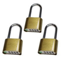 셀프데코 4단 다이얼 비밀번호 자물쇠, 3개