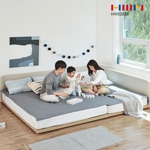 [한샘] 패밀리침대전용 썸머 쿨 시어서커 패드 Q+Q