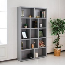 사무실 집무실 서재 책트로피 진열 수납장(120cm 7색) 책꽂이 선반 심플 LP, 블랙아카시아