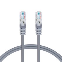 애니포트 CAT5.E UTP 랜케이블 AP-5UTP-1M, 그레이, 1개