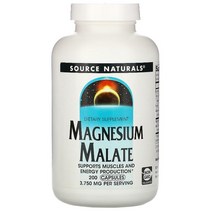 소스 네츄럴 마그네슘 말레이트 3750mg 캡슐 200정