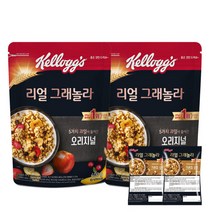 켈로그 시리얼 리얼 그래놀라 400g x 2팩 사은품2개, 2팩 x 사은품2개, 2개