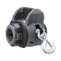 WARN 101575 40피트 합성 로프가 달린 휴대용 드릴 윈치: 750파운드 당김 용량 회색, 750 lb. Capacity Synthetic Rop, Winch