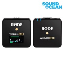 (웰사운드+당일발송) 로데 와이어리스고 2 싱글 RODE Wireless GO 2 Single 카메라 유튜브 1채널 초소형 무선마이크 블랙