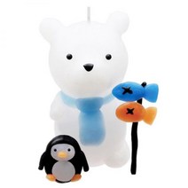 (K100) 이야코양초백곰 캐릭터 양초 만들기 세트