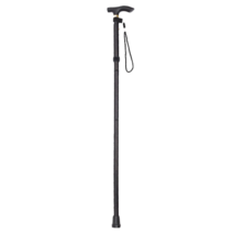 멜팅유 어르신 접이식 지팡이 초경량 노인 효도 선물 길이 조절, 블랙, 1개