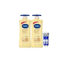 바세린 대용량 바디로션 600ml 핸드앤네일 + 알로에수드 +치약2개, 드라이 스킨 바디로션 400ml 2개