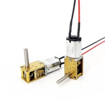 감속기 웜감속기 DC 3V-6V 80RPM 미니 N20 웜 기어 모터 풀 메탈 박스 감속기 유형 7 출력 샤프트 로봇 모, 한개옵션0