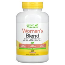 Super Nutrition Womens Blend 철분 무함유 180정