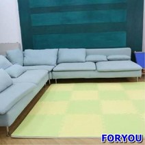 ForU70 놀이방 퍼즐매트 어린이퍼즐매트 4개 아기쿠션매트 아기매트 거실매트 강아지매트, 그레이