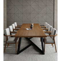 6인용 8인용 대형 회의 테이블 원목 10인테이블 2400 우드슬랩, 120x60x75 두께 5 cm