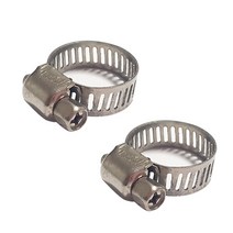 물호스 연결구 커넥터 호스 밴드 수도 꼭지 원터치 니플 릴호스, 스텐반도(2개)