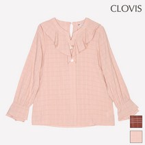 [클라비스] 프릴넥 버튼 블라우스_CVBW94903Q (P002482942)