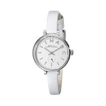 마크제이콥스 MBM1350 스테인리스 손목시계 스키니 화이트 가죽 밴드