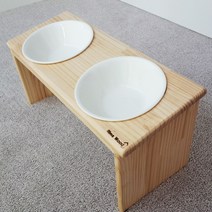 림스우드 대형견밥그릇 대형견도자기밥그릇 대형견밥그릇1구 대형견밥그릇2구 대형견도자기식기 대형견도자기그릇 대형견세라믹그릇 대형견식탁 대형견높이선택, 앞높이 20cm, 2구