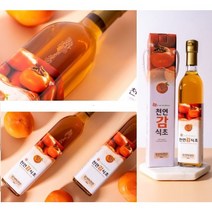 감익는마을 천연감식초 감식초500ml 항아리3년숙성 천연감식초 천연발효식초 천연식초 자연침전감식초, 유리병500ml 4병