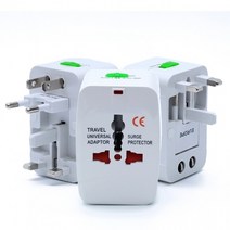 정확도 해외 150국 호완 여행용 멀티 충전기 하나로 OK 파우치포함 해외멀티충전기, 화이트 TC45