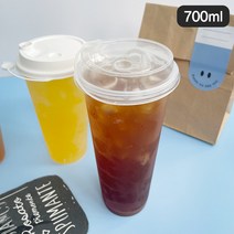 [소행섬] 리유저블 컵 (700ml), ○투명, 100ea (25개x4줄)