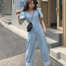 떳다그녀 하니크 데님 점프수트