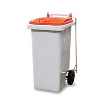 페달형 아파트 음식물쓰레기통 STC-60P(60L) 음식물폐비닐수거함, 노랑
