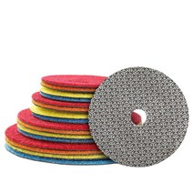 콘크리트폴리싱 3"/4"/5 전기 도금 다이아몬드 샌딩 패드 그라인딩 디스크 유리 화강암 대리석, 04 400_01 3 인치_03 3 개