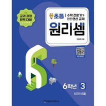 원리셈 초등6 3 : 비와 비율, 도서, 초등6학년