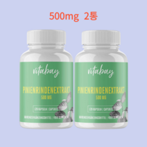 Vitabay 피크노제놀 소나무껍질추출물 500mg 독일산 120캡슐 2통(8개월분), 2개, 기본