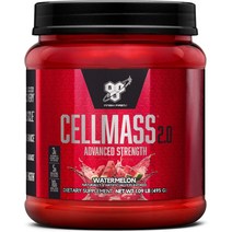 BSN CELLMASS 2.0 BCAA 크레아틴 및 ampamp 글루타민 - 수박 50인분, 기본
