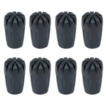 FWT 지팡이 걷는 트레킹 폴란드 보호자를 하이킹하는 8pcs 고무 보충 팁