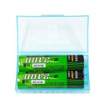 제스트 충전식 리튬이온배터리 Z-2400(2P세트) 18650 배터리케이스포함, 2개, 2개