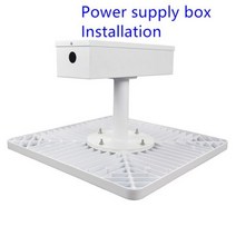 방수 캐노피 조명 60w80w100w150w 뒷마당 차고 주유소 램프 표면 장착 오목한 상업용 천장 램프, 150W, Warm White 3000k, Power Supply Box